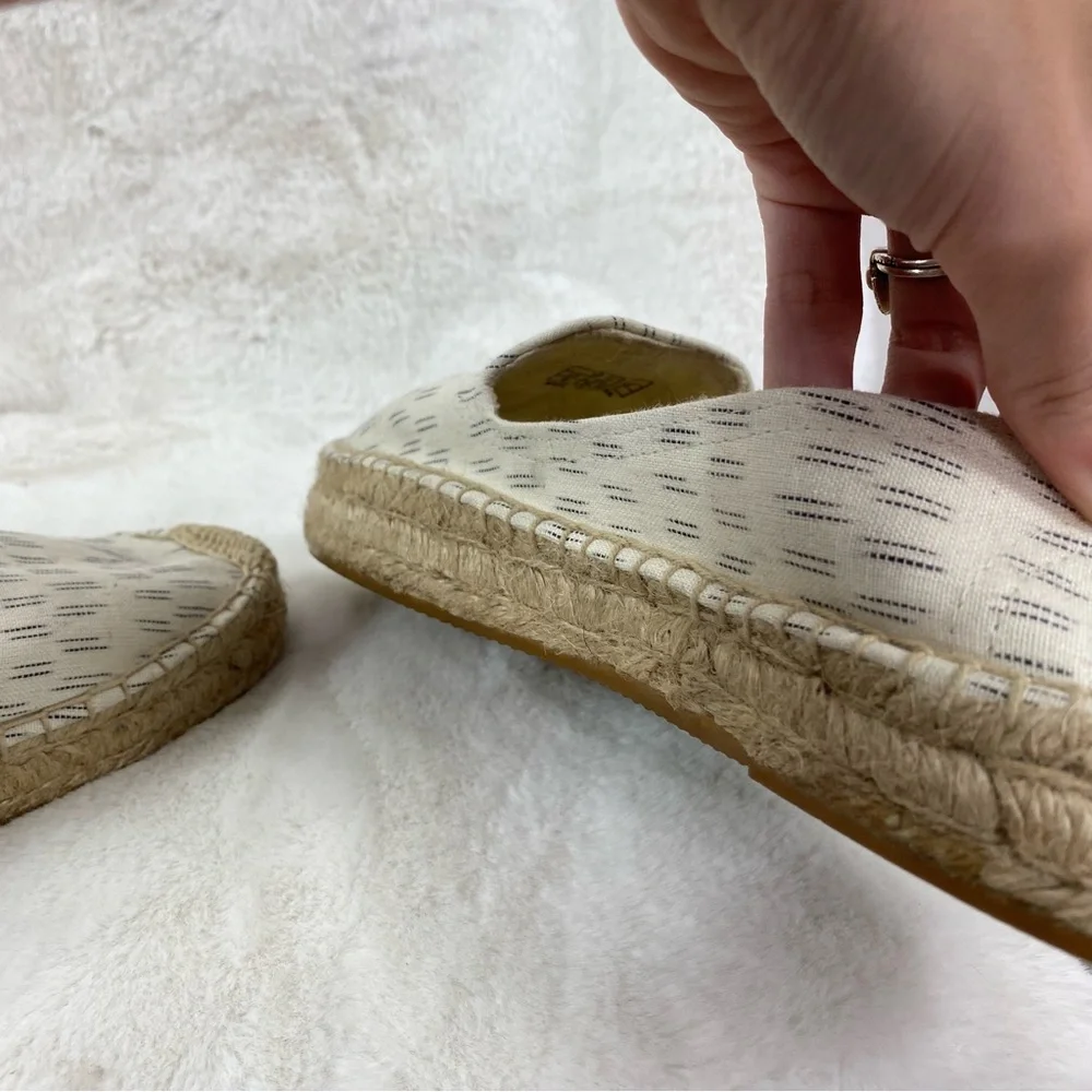 Soludos ecru and black geometric espadrilles 8